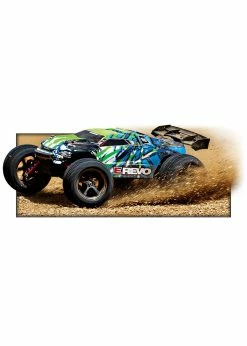 Traxxas 1/16 E-Revo 4WD Brushed RTR Truck - Green -Rc Car Component Shop traxxas 1 16 e revo 4wd brushed rtr truck green 5