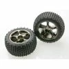 Traxxas 2470A - Tracer Black Chrome Wheels / Alias Tires -Rc Car Component Shop traxxas 2470a tracer black chrome wheels alias tir