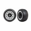Traxxas 2470G - Alias Rear 2.2" Tires & Wheels - Satin Chrome/Gray -Rc Car Component Shop traxxas 2470g alias rear 22 tires wheels satin chr