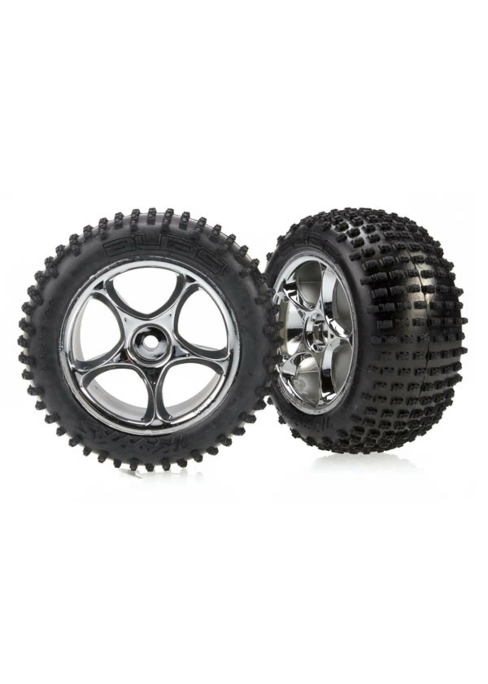 Traxxas 2470R - Tracer 2.2" Chrome Wheels / Alias Tires 3 Traxxas 2470R - Tracer 2.2" Chrome Wheels / Alias Tires