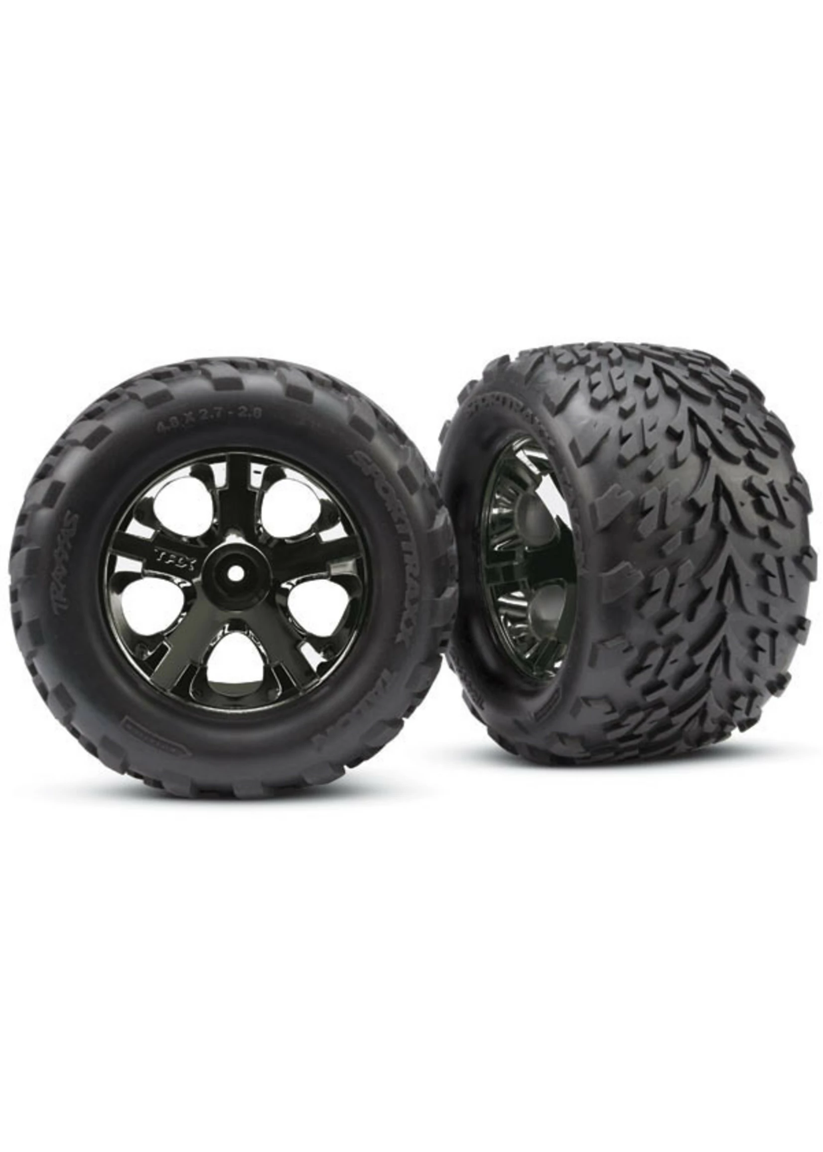 Traxxas 3669A - All-Star Black Chrome Wheels / Talon Tires 3 Traxxas 3669A - All-Star Black Chrome Wheels / Talon Tires