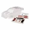Traxxas 3714 - Body Rustler VXL With Decal Set - Clear -Rc Car Component Shop traxxas 3714 body rustler vxl with decal set clear