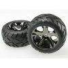 Traxxas 3773A - All-Star Black Chrome Wheels / Anaconda® Tires -Rc Car Component Shop traxxas 3773a all star black chrome wheels anacond