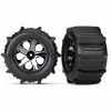 4175 - All-Star Black Chrome Wheels / Traxxas Paddle Tires 2 4175 - All-Star Black Chrome Wheels / Traxxas Paddle Tires -Rc Car Component Shop traxxas 4175 all star black chrome wheels traxxas