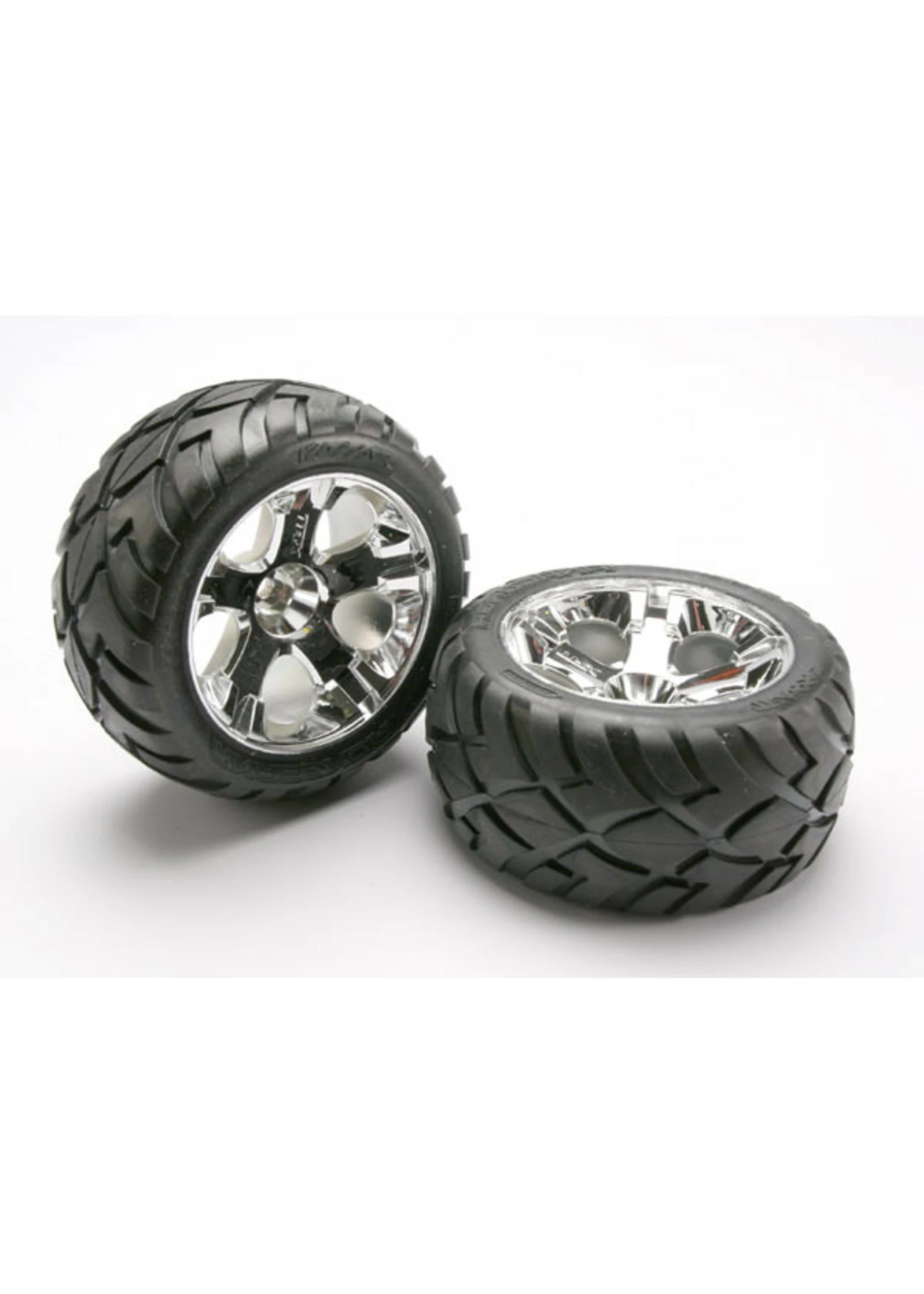 Traxxas 5576R - All-Star Chrome Wheels / Anaconda® Tires 3 Traxxas 5576R - All-Star Chrome Wheels / Anaconda® Tires