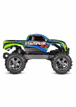 Traxxas 67054-61BLU - Stampede 4X4 With LED Lights - Blue/Green -Rc Car Component Shop traxxas 67054 61blu stampede 4x4 with led lights b 3