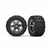 Traxxas 6774X - RXT Black Chrome Wheels / Talon Extreme Tires - 2WD Electric Rear -Rc Car Component Shop traxxas 6774x rxt black chrome wheels talon extrem