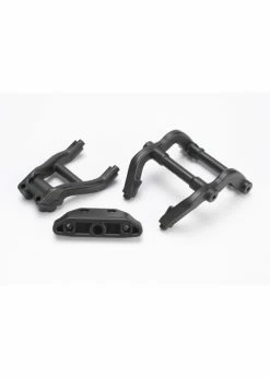 Traxxas 6777 - Wheelie Bar Mount/Rear Skidplate Set - Black