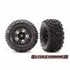 Traxxas 6792 - T&W Black Wheels / Sledgehammer Tires