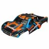 Traxxas 6844 - Slash 4x4 Body - Orange/Blue -Rc Car Component Shop traxxas 6844 slash 4x4 body orange blue