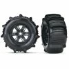 7773 - X-Maxx® Black Wheels / Traxxas Paddle Tires -Rc Car Component Shop traxxas 7773 x maxx black wheels traxxas paddle ti