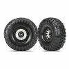 Traxxas 8172 - Method 105 2.2” Black Chrome Beadlock Wheels / Canyon Trail 5.3x2.2” Tires -Rc Car Component Shop traxxas 8172 method 105 22 black chrome beadlock w