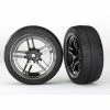 Traxxas 8373 - Split-Spoke Black Chrome Wheels / 1.9" Response Tires