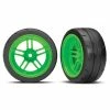 Traxxas 8374G - Split-Spoke Green Wheels / 1.9" Response Tires