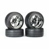 Traxxas 8375 - Split-Spoke Chrome Wheels / 1.9" Response Tires