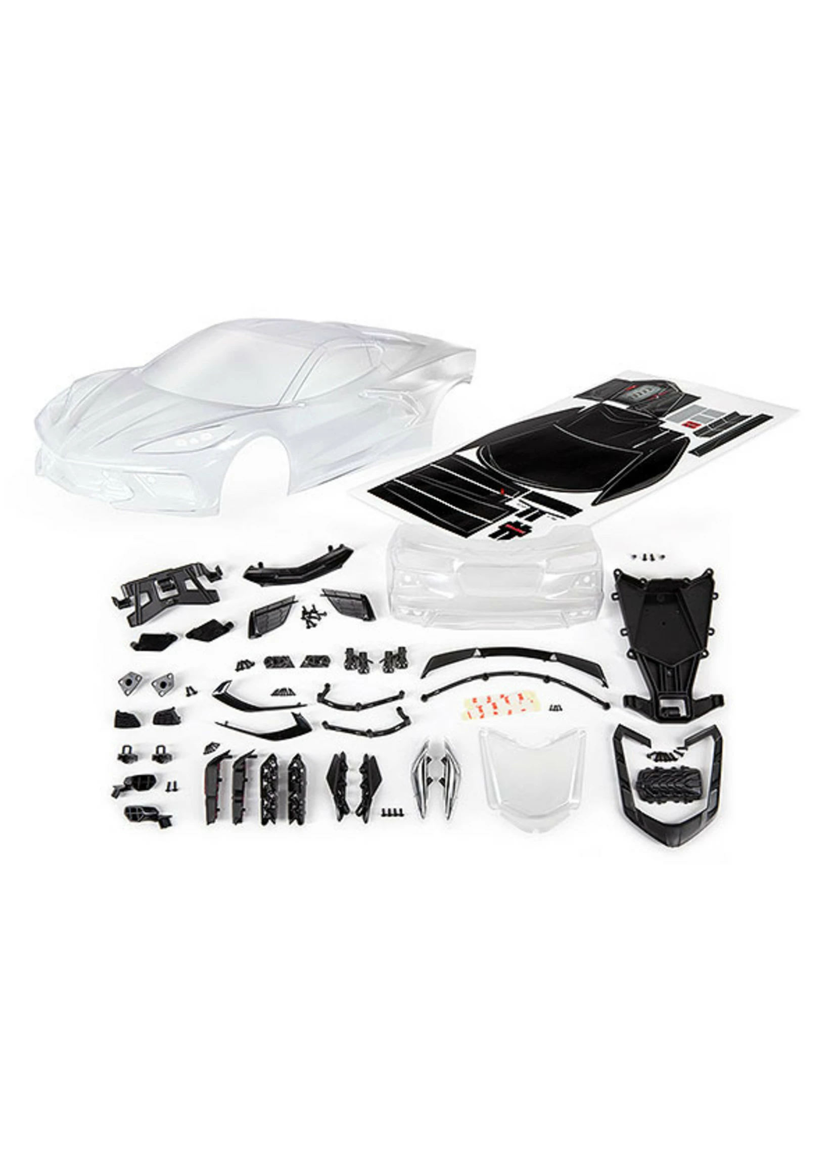 Traxxas 9311 - Corvette Stingray 2020 Body - Clear 3 Traxxas 9311 - Corvette Stingray 2020 Body - Clear