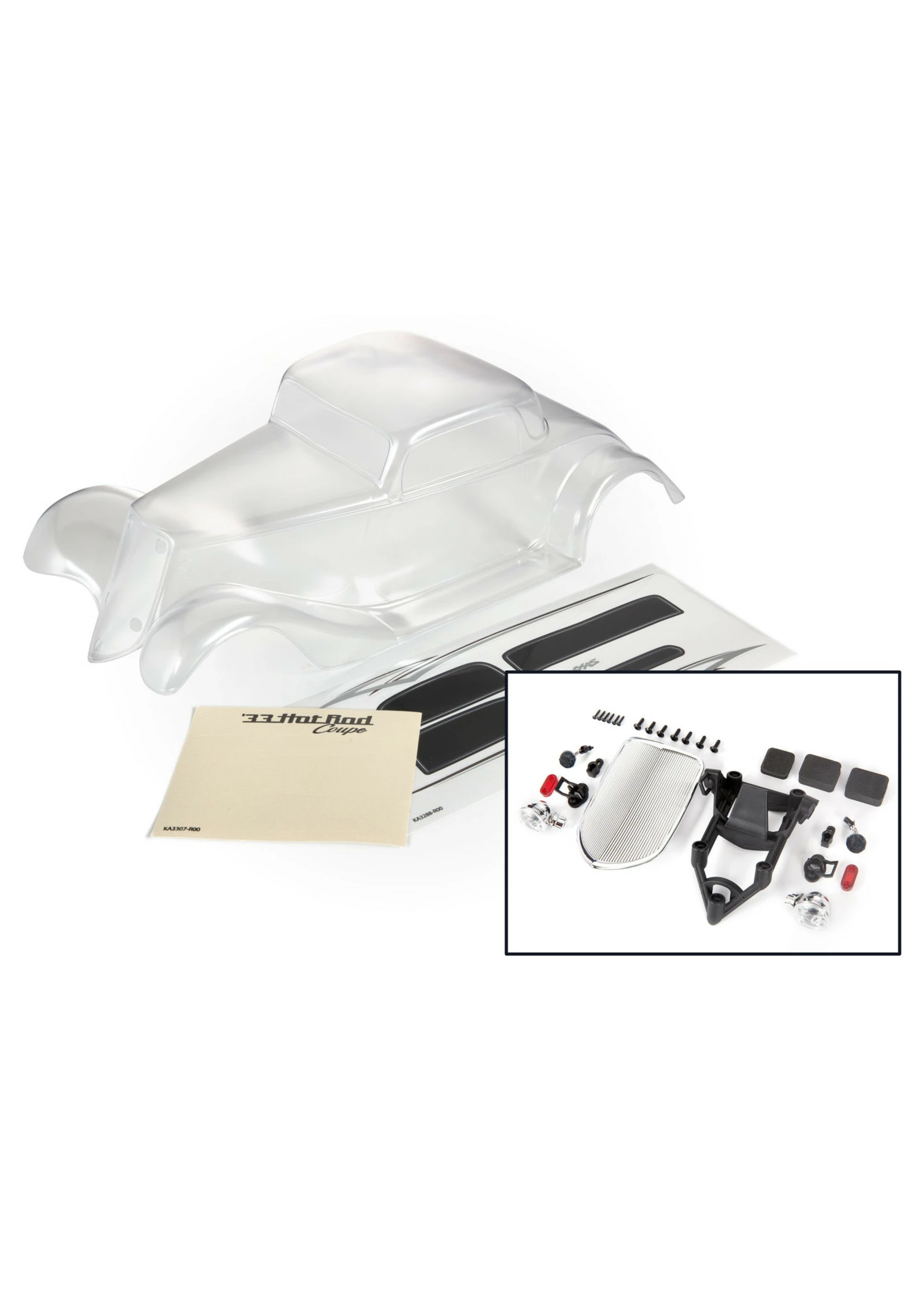Traxxas 9333 - '33 Hot Rod Body - Clear 3 Traxxas 9333 - '33 Hot Rod Body - Clear