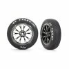 Traxxas 9474X - Weld Black Chrome Wheels / Tires -Rc Car Component Shop traxxas 9474x weld black chrome wheels tires