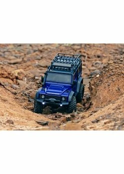 Traxxas 970541BLUE - 1/18 RTR Scale And Trail Defender - Blue -Rc Car Component Shop traxxas 970541blue 1 18 rtr scale and trail defend 4