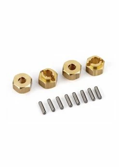 Traxxas 9750X - Wheel Hubs, 7mm Hex - Brass