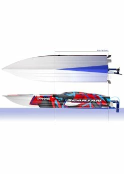 Traxxas Spartan 36" Deep-V RTR Brushless Race Boat - Red 2022 -Rc Car Component Shop traxxas spartan 36 deep v rtr brushless race boat 11